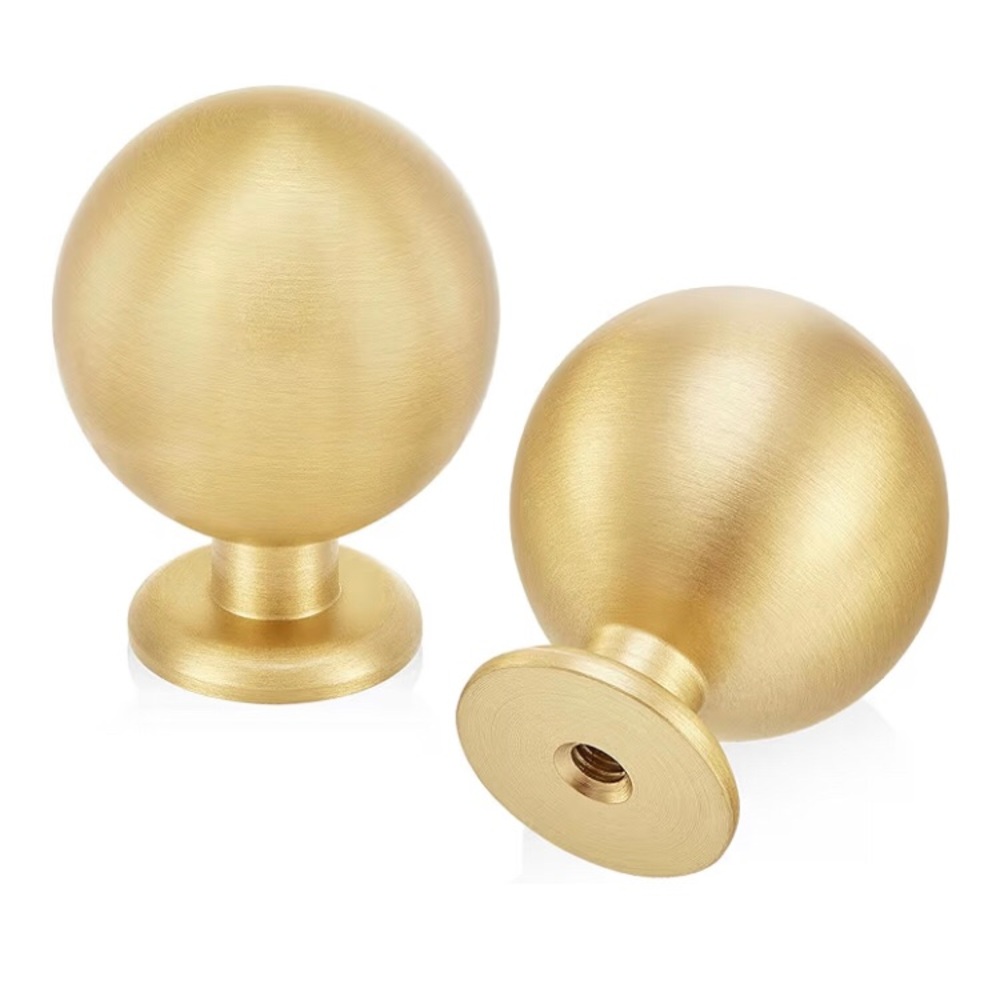 15 pieces solid brass gold cabinet knobs